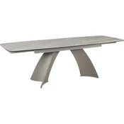 GENT raztegljiva jedilna miza Tokyo pravokotna, keramika, rjava/siva, 200/240/280x95x76 cm