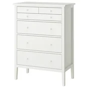 GULLABERG Predalnik s 6 predali, bela, 89x48x122 cm