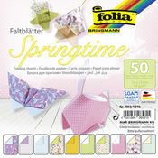 Blok s origami papirima u boji Folia - Proljece