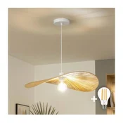 Brilagi - LED luster na sajli CERIA BOHO, 1x E27/40W/230V, precnik 60 cm, od rafije