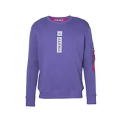 ALPHA INDUSTRIES Majica svetlo siva/temno liila