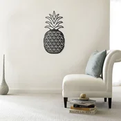 Wallity Zidna dekoracija Pineapple, Crna
