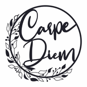 WALLXPERT Dekorativni metalni zidni dodatak Carpe Diem