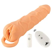 Vibracijski podaljšek in masturbator 2 v 1