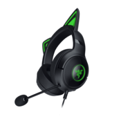 Razer Kraken Kitty Edition V2 Black Gaming Headset – Kabelgebundenes Headset mit Katzenohren und Razer Chroma RGB Beleuchtung