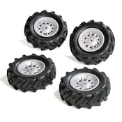 Tockovi za traktor na naduvavanje Rolly toys srebrni 409181