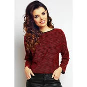 Infinite You Klasičen ženski pulover Lirat M079 bordo S/M