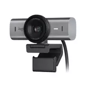 LOGITECH Web kamera MX Brio, 4K Ultra HD, Siva
