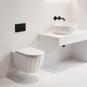 Set: Viseča WC školjka + Nadpultni umivalnik Rea Duo White