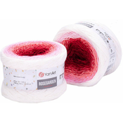 Yarn Art Rose Garden 304 Red White Pletilna preja