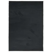 Vidaxl Preproga OVIEDO s kratkimi vlakni črna 160x230 cm