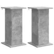 Stalak za biljke 2 pcs Betonska siva 30,5 x 30 x 60,5 cm
