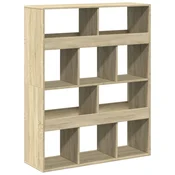 VIDAXL Pregrada za prostor sonoma hrast 100x33x125,5 cm inženirski les