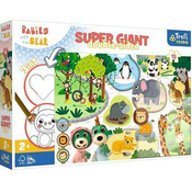 Hit Puzzle 15 GIANT- Otroci na kmetiji/Otroci in medved