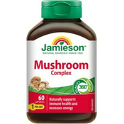 Jamieson Mushroom Complex - Gobji kompleks za holesterol, imunost in energijo 60 kapsul
