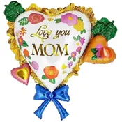 Folija balon v obliki srca za materinski dan MAMA Love 82x81cm