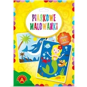 Pobarvanke Alexander Sand - morska deklica in delfin