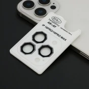 Zastita za kameru octagon diamond za iphone 16 pro (6.3)/16 pro max (6.9) crna ( FL11447 )