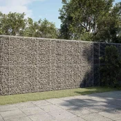 vidaXL Gabion z žico 3,5 mm in mrežo 5x5 cm 900x100x200 cm