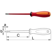 Odvijac ravni VDE 603VDETBI 2.5x75 mm Unior