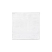 Bela frotirna brisača iz organskega bombaža 30x30 cm Check – JUNA