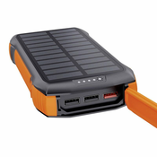 Choetech B567 solarna powerbank z induktivnim polnjenjem 3x USB 20000mAh 20W / QC 18W / Qi 10W (črna in oranžna)