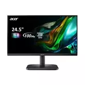IZLOŽBENI - Monitor 24.5 ACER UM.KE1SG.E01 EK251Q E, FHD, IPS, 100Hz, 1ms, 250cd/m2, FreeSync, crni