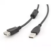 USB SPACER Extension Cable USB 2.0 (F) to USB 2.0 (M) 3m Black SPC-USB-AMAF-10