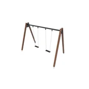 Ljuljačka s 2 sjedala - drveni profi set