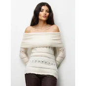 MixRay Pulover Pullover svetlo bež