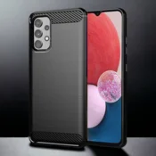 Infostyle Silikonski ovitek carbon za Samsung Galaxy A13 4G - Črna Črna/TPU silikon