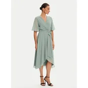 Swing Cocktail obleka 5AI10200 Zelena Regular Fit