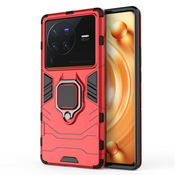 Robusna maska  Impact X Ring za Vivo X80 Pro - crvena