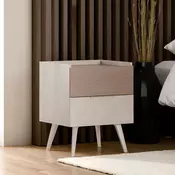 Hanah Home Noćni stočić Milano, 50x62x44 cm, Beli