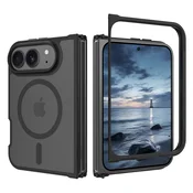 Hibridni ovitek PureFrost MagSafe za iPhone Duo - frosted black