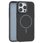 Leather Grip MagSafe maska za iPhone 14 Pro Max - Crna