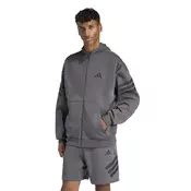 Adidas Muški duks sa rajsferšlusom M Fi 3S Fz KD5232, Sivi