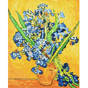Rayher.	 Slikanje po številkah, Irises in a vase, 40x50 cm