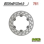 shumee ZADNJI zavorni disk NG honda CR 125/250 88-89 (220x122x4)