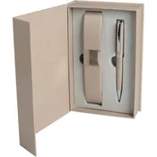WELLINGTON Set pisalni hastur svinčnik kemični + etui šampanjec - šampanjec