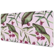 Decormat Podloga za pisalno mizo Roza cvetje 120x60 cm