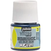 Barva za steklo za vitraže Pebeo Vitrea 160 sijajna 45 ml - Svetlo modra