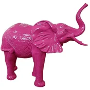 Casa Padrino luxury decorative sculpture elephant pink 160 x 66 x H. 160 cm - Large decorative figure - XXL decorative sculpture - XXL decorative figure - Luxury XXL figures