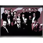 Ručno slikane slike na platnu Pop Art The Mafia Family 1-delne 120x80cm ()