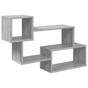 Lebdeca polica Zidna montaža Siva 87 x 20 x 55 cm