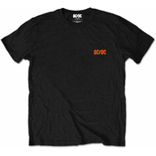 AC/DC Unisex majica Logo Black (Back Print/Retail Pack) S