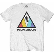 Imagine Dragons Majica Triangle Logo White XL