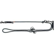 Trixie nastavljiv povodec za pse Soft Rope L-XL 2 m/fi-13 mm črna/siva