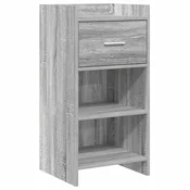 Vidaxl Strani šal Siva Sonoma 40 x 36 x 80 cm Inženirski les