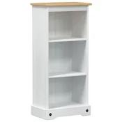 Vidaxl Knjižna omara Bela 46 x 29 x 100 cm Masivno borovo les